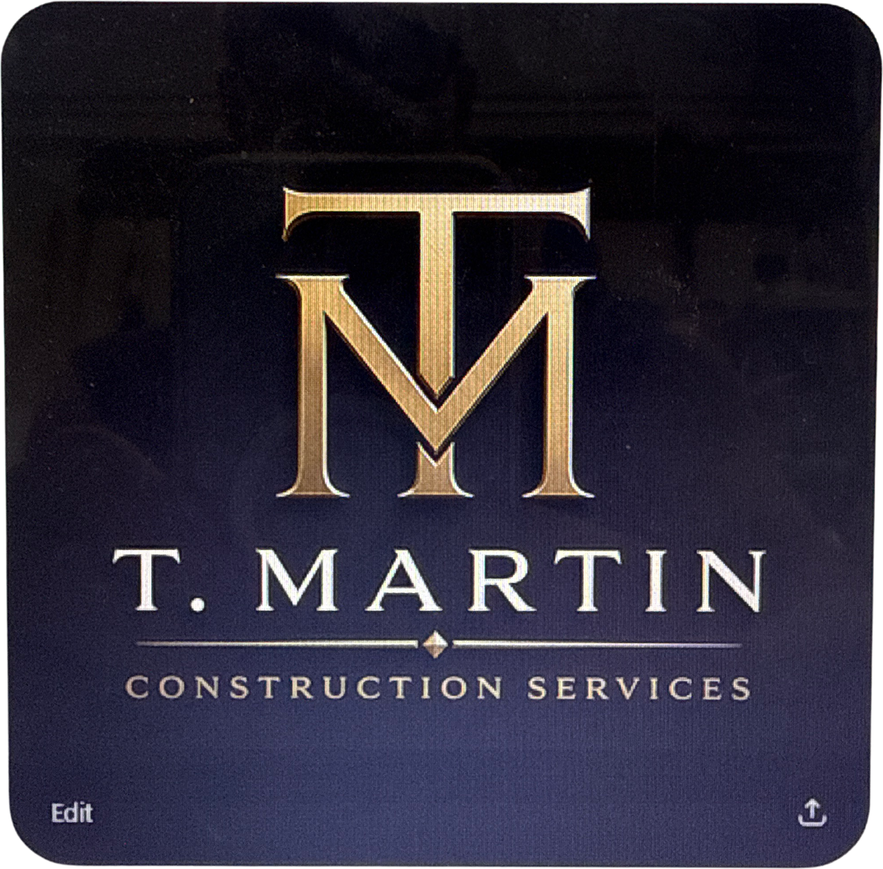 T Martin Construction Services logo