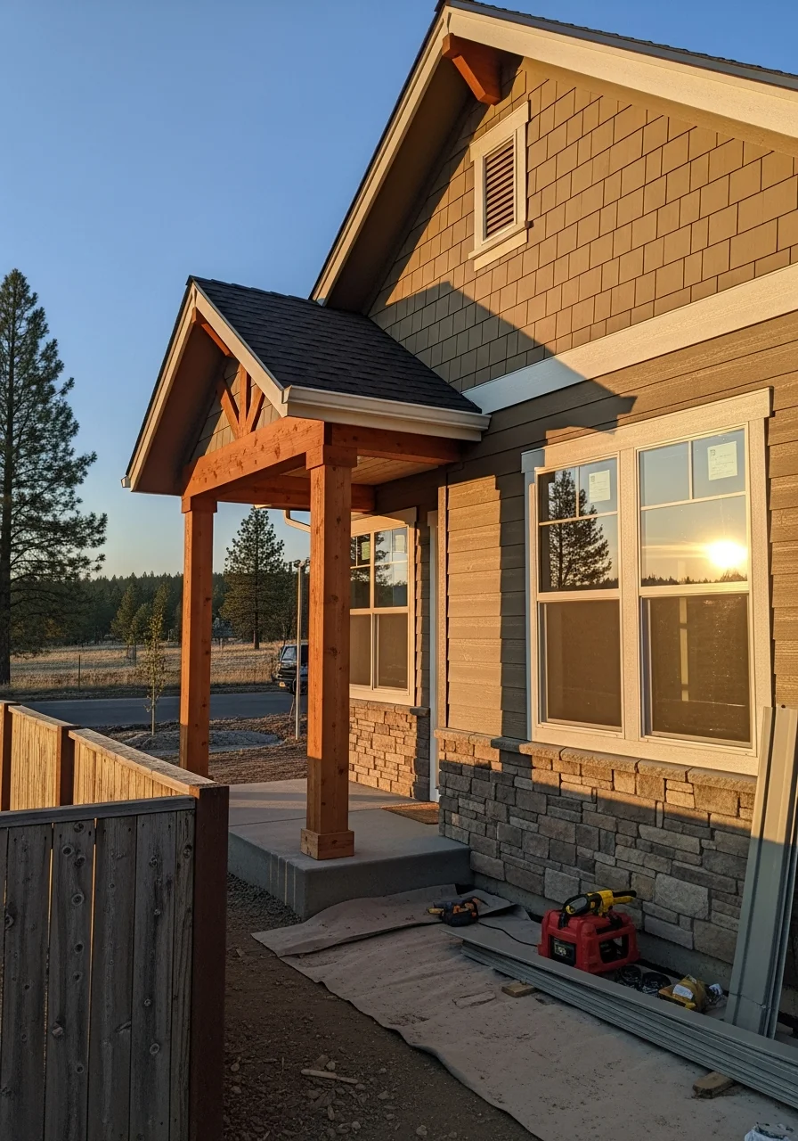Detailed exterior work on a Rathdrum-area home.