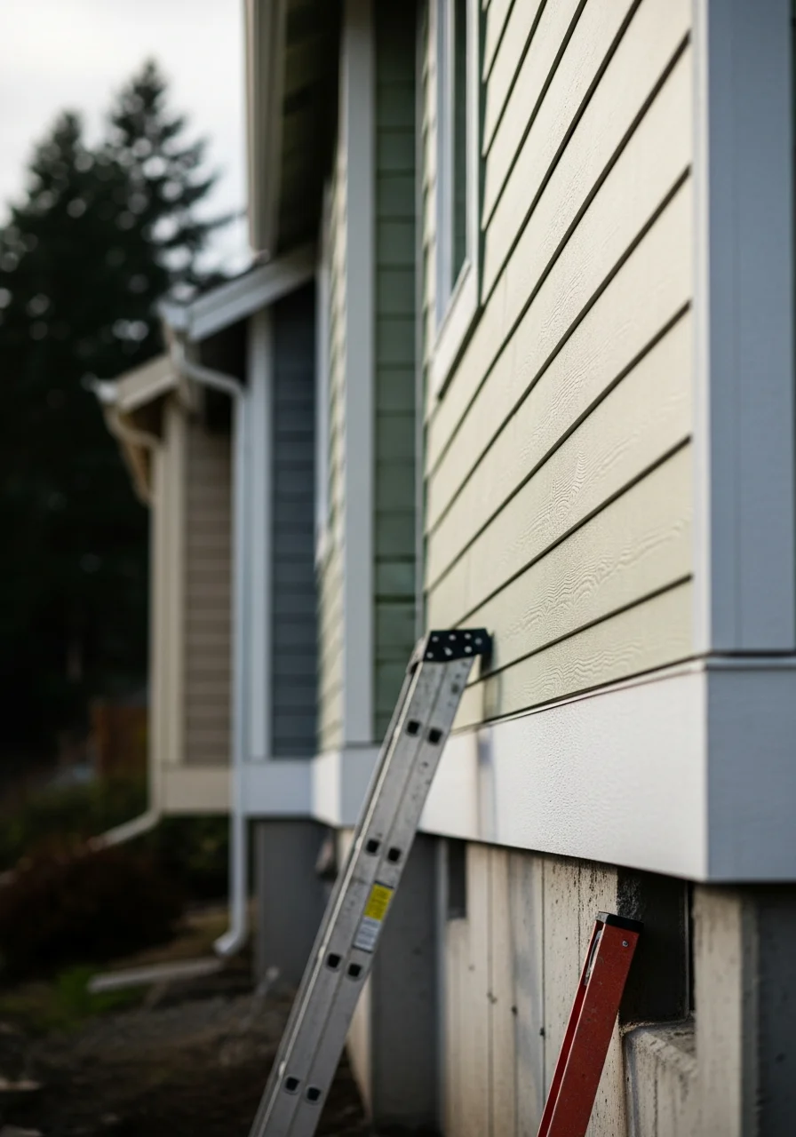 Close-up of professional workmanship on a Spokane-area home exterior.